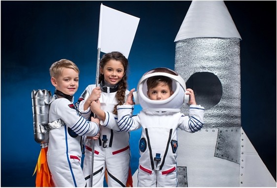 Anniversaire enfant astronaute à domicile de 3 à 7 ans