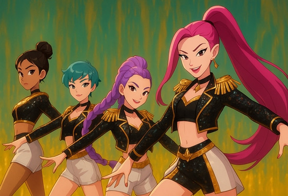 Anniversaire KPop Demon Hunters à domicile enfant de 4 à 12 ans