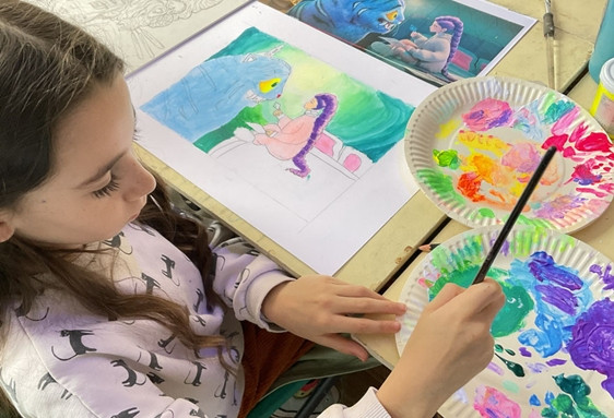 Anniversaire peinture fluorescente KPop Demon Hunters enfant 8 à 14 ans à Paris 5