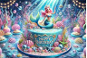 Anniversaire enfant sirène à domicile de 3 à 7 ans