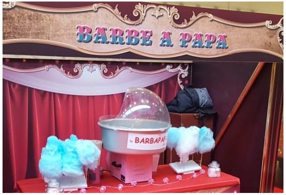 Stand Barbe à Papa de Noël pour entreprise