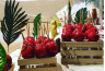 Stand Pommes d'Amour de Noël pour entreprise