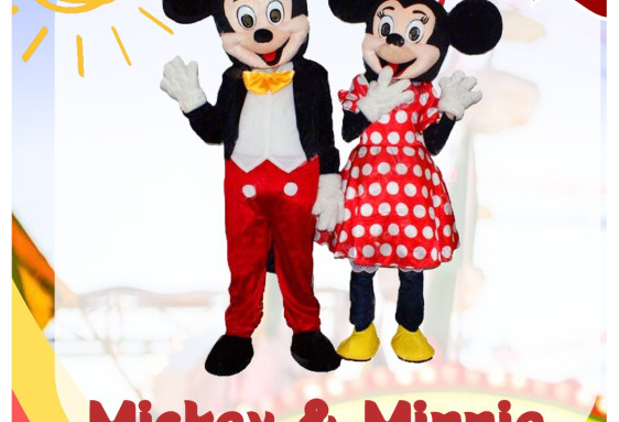 Mascottes Mickey & Minnie