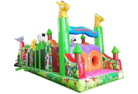 Château Gonflable Parcours Zoo