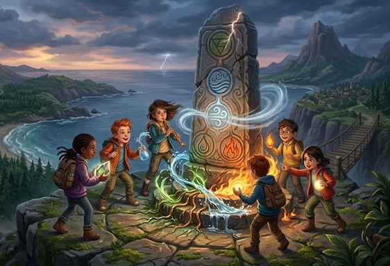 Anniversaire enfant aventure île de Kéfata à domicile de 5 à 12 ans