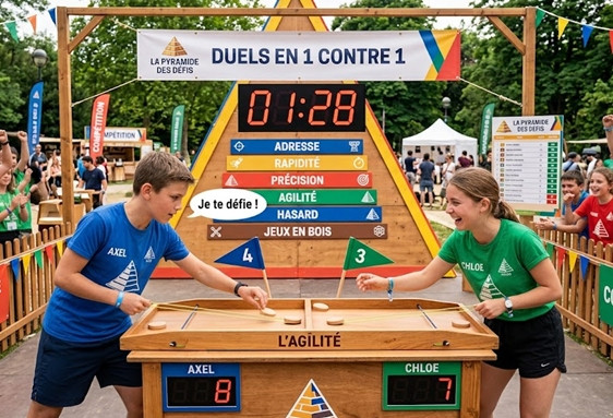 Anniversaire enfant la pyramide des défis à domicile de 8 à 18 ans