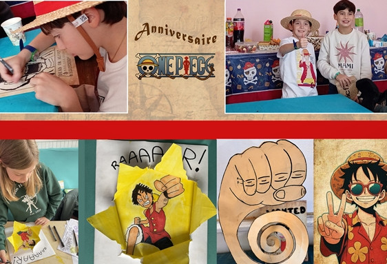 Anniversaire dessin Luffy Roi des Pirates enfant 8 à 14 ans à Paris 5