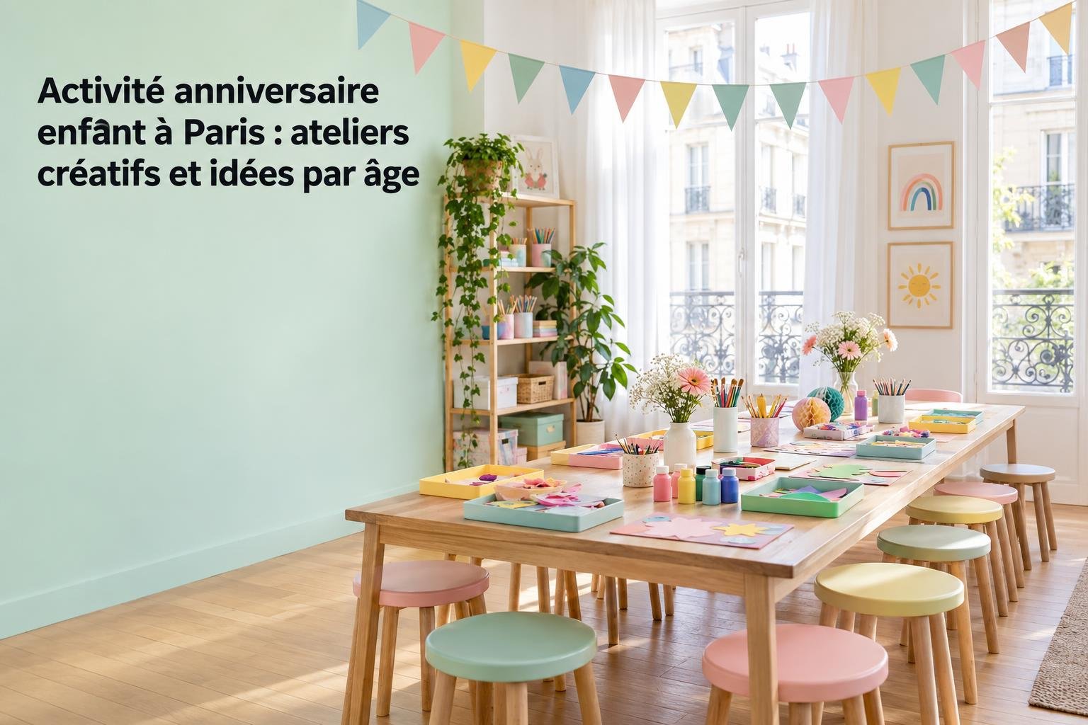Activité anniversaire enfant à Paris : ateliers créatifs et idées par âge