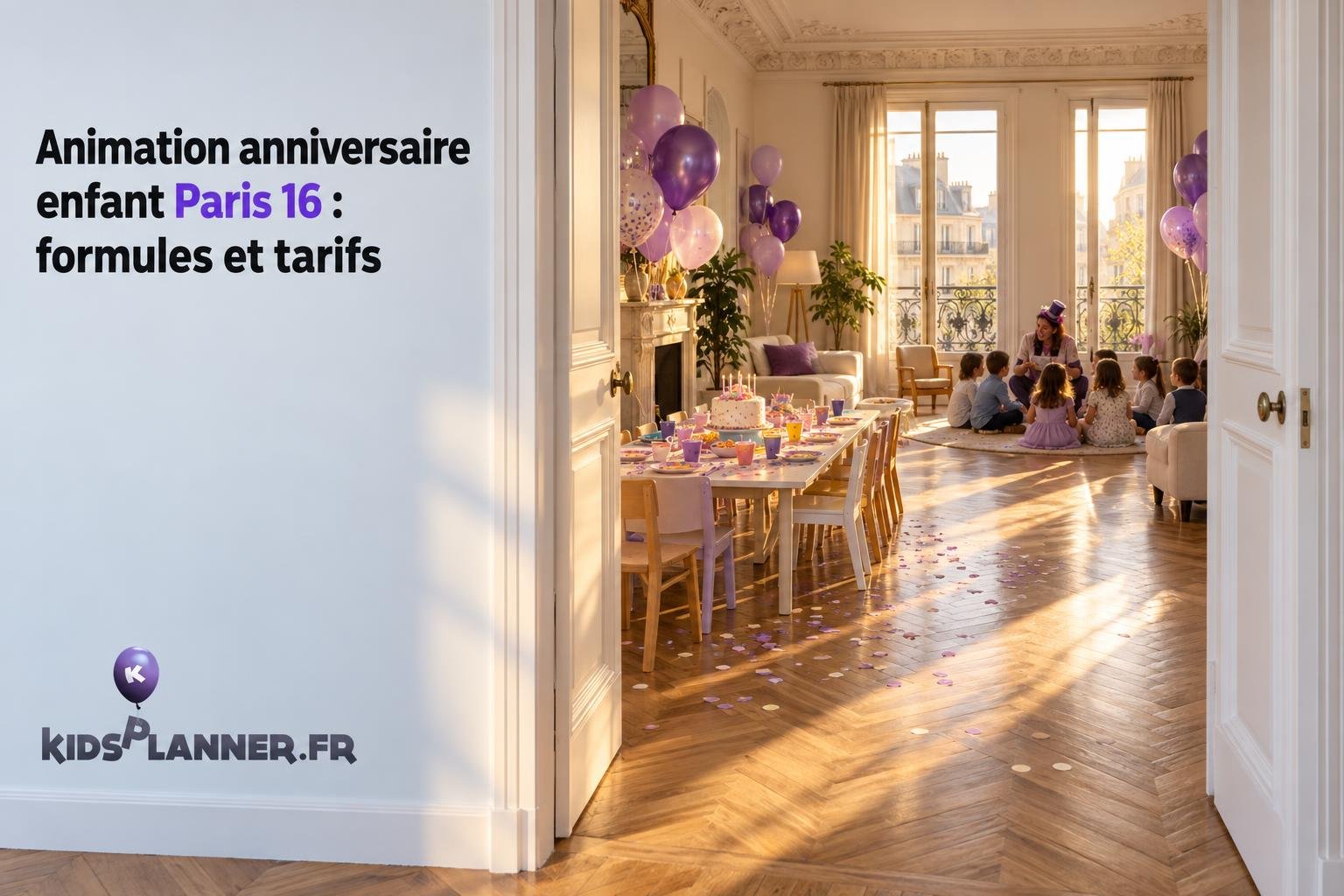 Animation anniversaire enfant Paris 16 : formules et tarifs